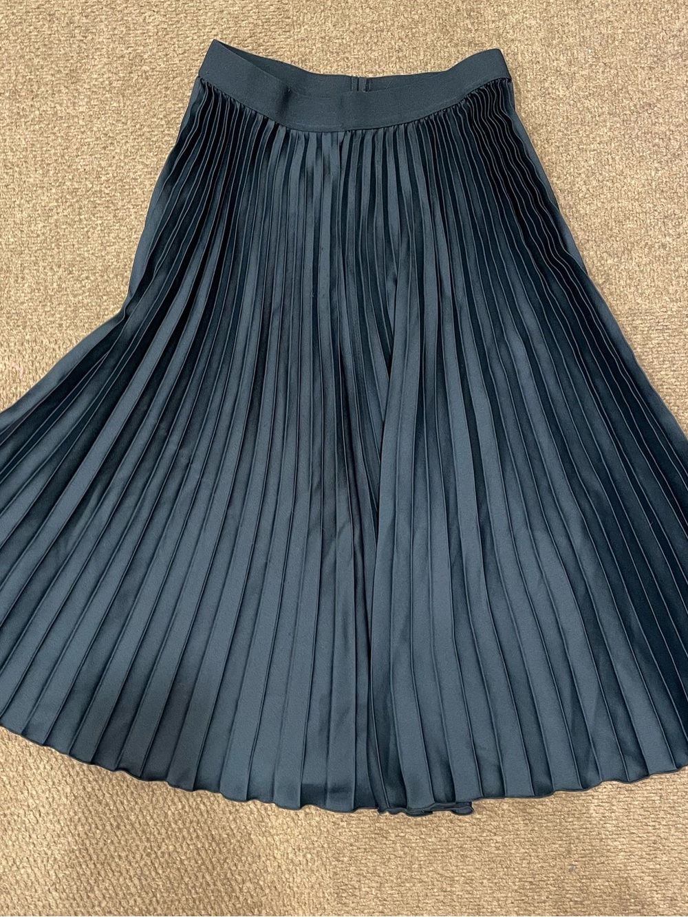 Deep Turquoise Pleated Skirt